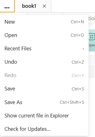 Open three-dot menu
